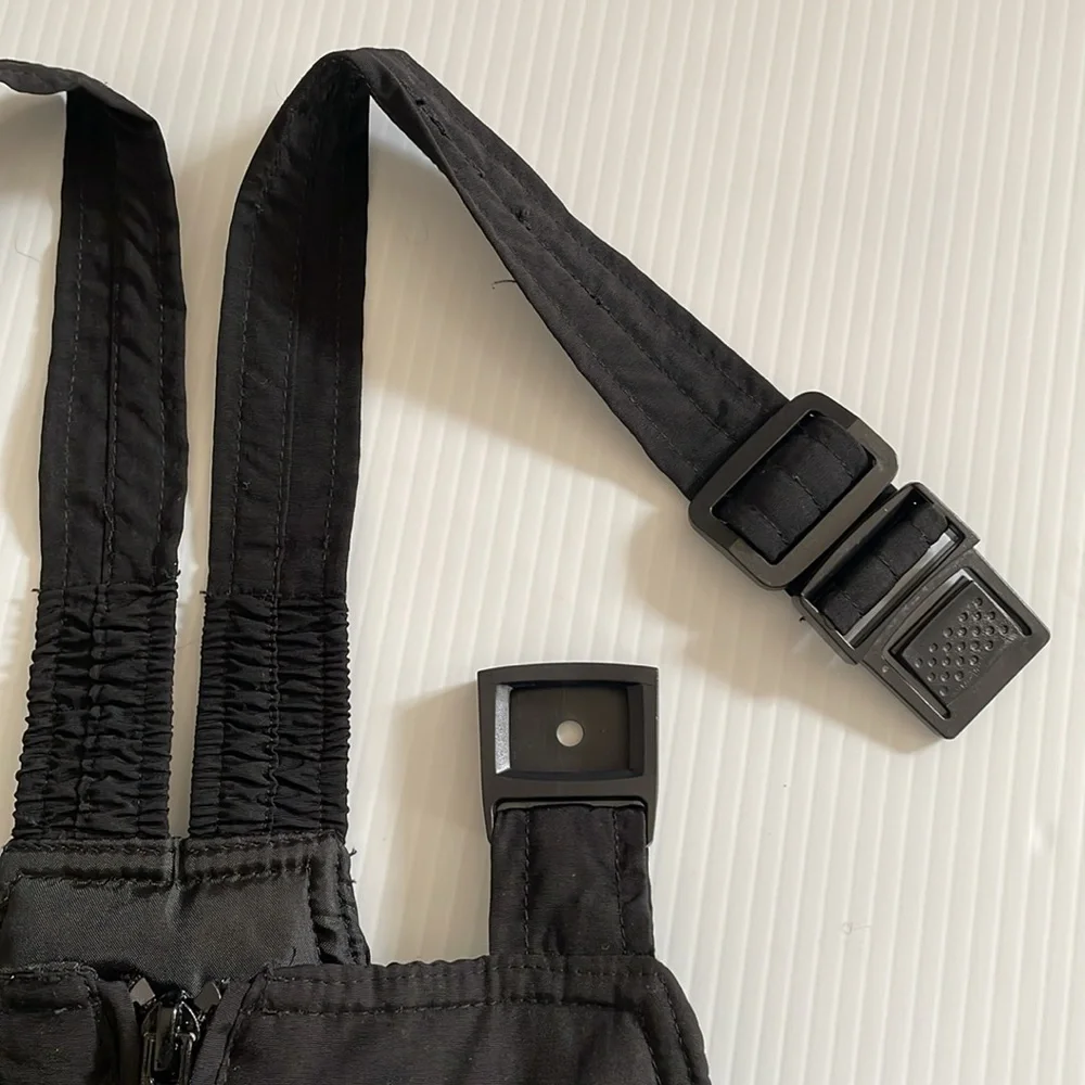 Faded Glory black bib overall snow pants.  Size medium